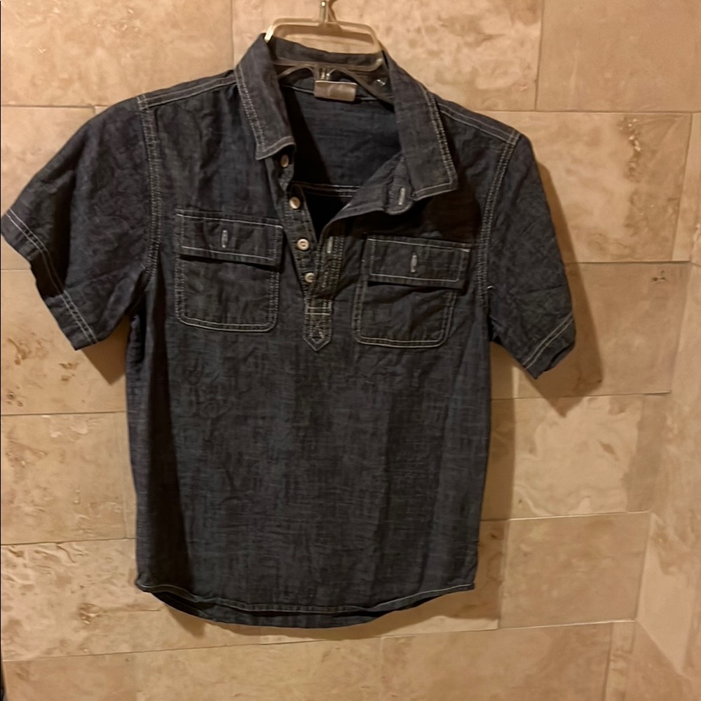 Boys Blue chambray Shirt